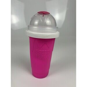 Frozen Magic Squeeze Slushy Maker Cup - DIY Quick Freeze Smoothie Cup - Pink